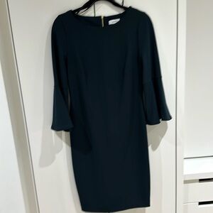 Hunter green Calvin Klein dress size 8.
